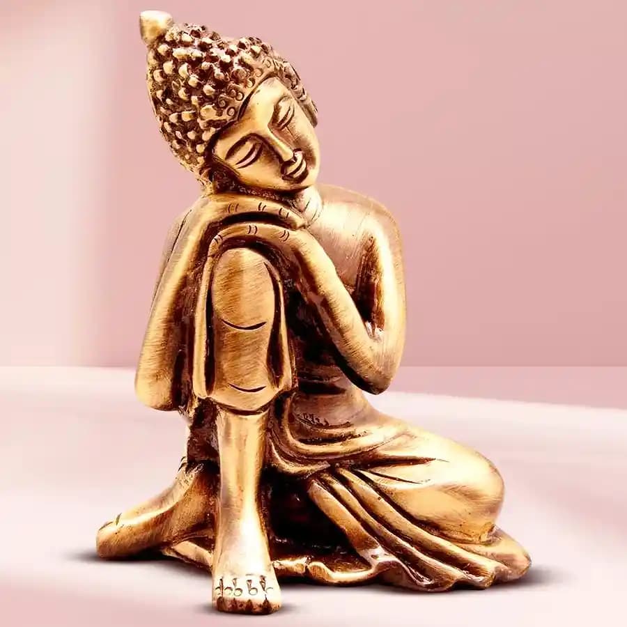 Admirable Relaxing Buddha Metal Showpiece