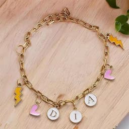Beautiful Customized Charm Name Bracelet 1