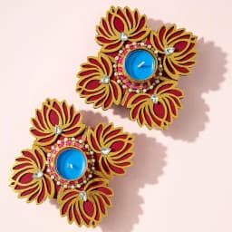 Elegant Extra Wide Lotus Diyas Set 1