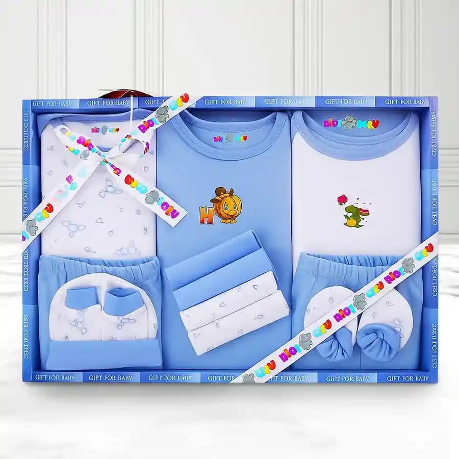 Exclusive Cotton Clothes Gift Set for New Born Boy