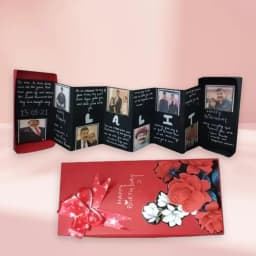 Graceful Personalized Folding Photo Greetings Card 1