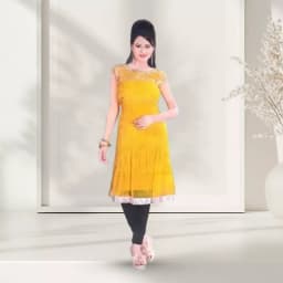 Beaming Fancy Georgette Kurti 1
