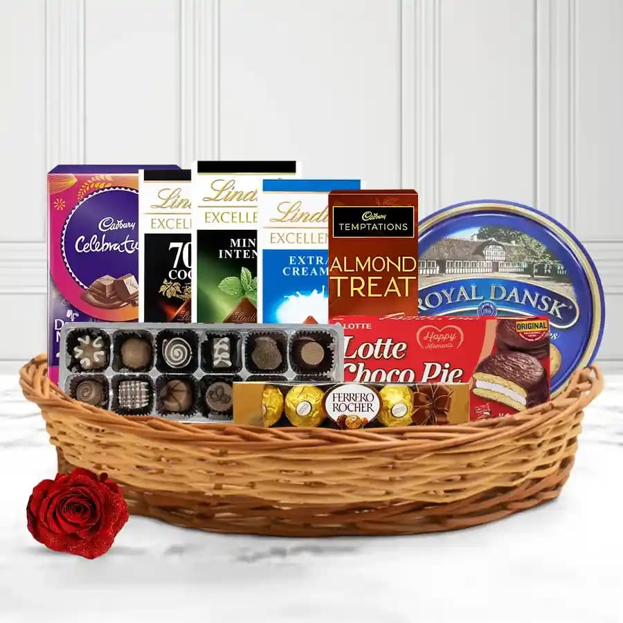 Festival Basket Full of Chocolates