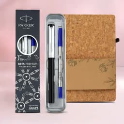 Elegant Writing Set: Parker Pen & Eco Diary 1