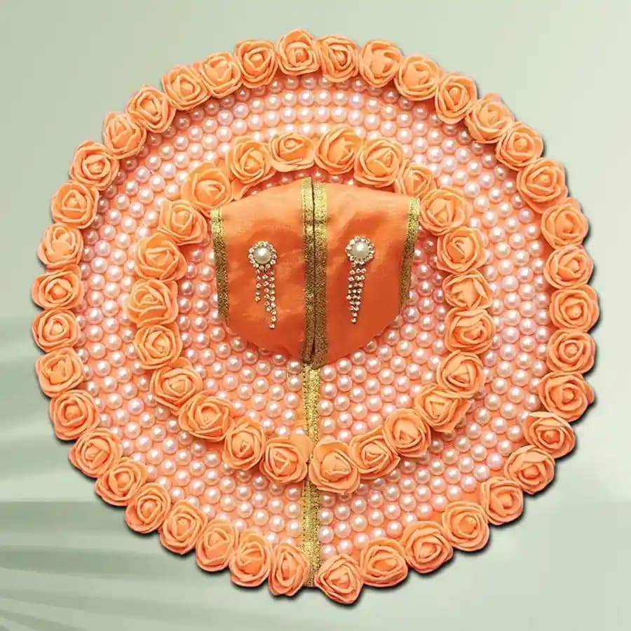 Elegant Floral Ensemble for Laddu Gopal