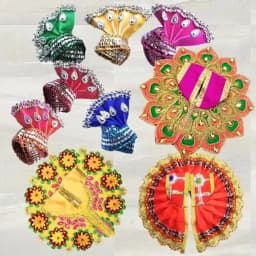 Vibrant Poshak & Pagdi Ensemble for Laddu Gopal 1