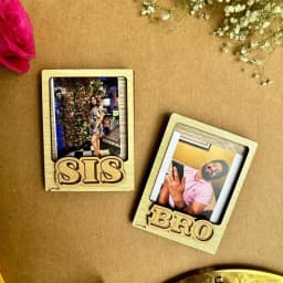 Heartfelt Wooden Photo Frame Magnet Gift 1