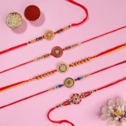 Exquisite Kundan Rakhi Ensemble 1