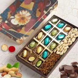 Delicious Mixed Dry Fruits N Homemade Chocolates Combo Gift 1