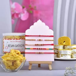Designer Rakhi N Snack Gift Pack 1