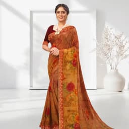 Sensational Suredeal Collection Georgette Printed Saree 1