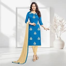Sober Splendour Santoon Silk Salwar Suit 1