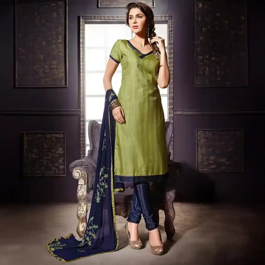Luminous Lustre Santoon Silk Salwar Suit