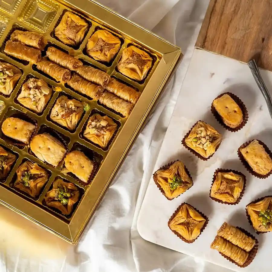 Freshly-Baked Assorted Turkish Baklava Box