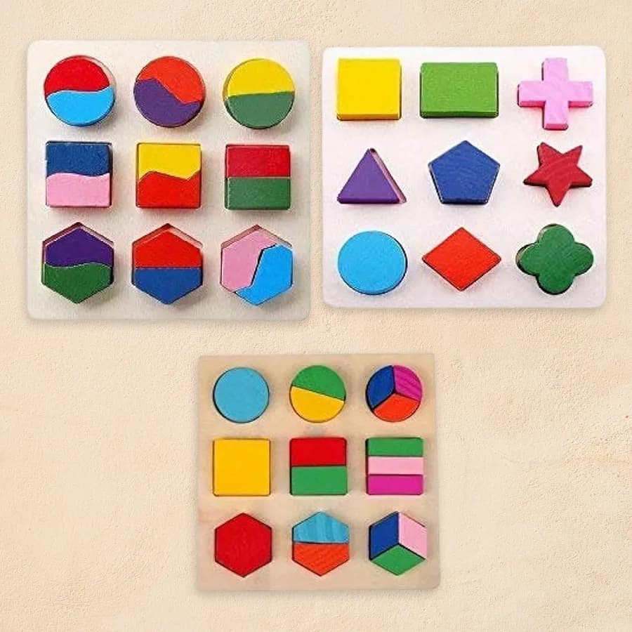 Colorful Shapes Exploration Puzzle Set