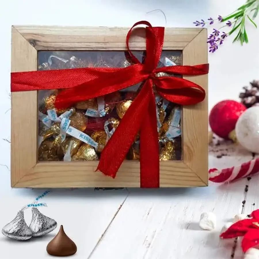 Amazing Hersheys Kisses Wooden Gift Box