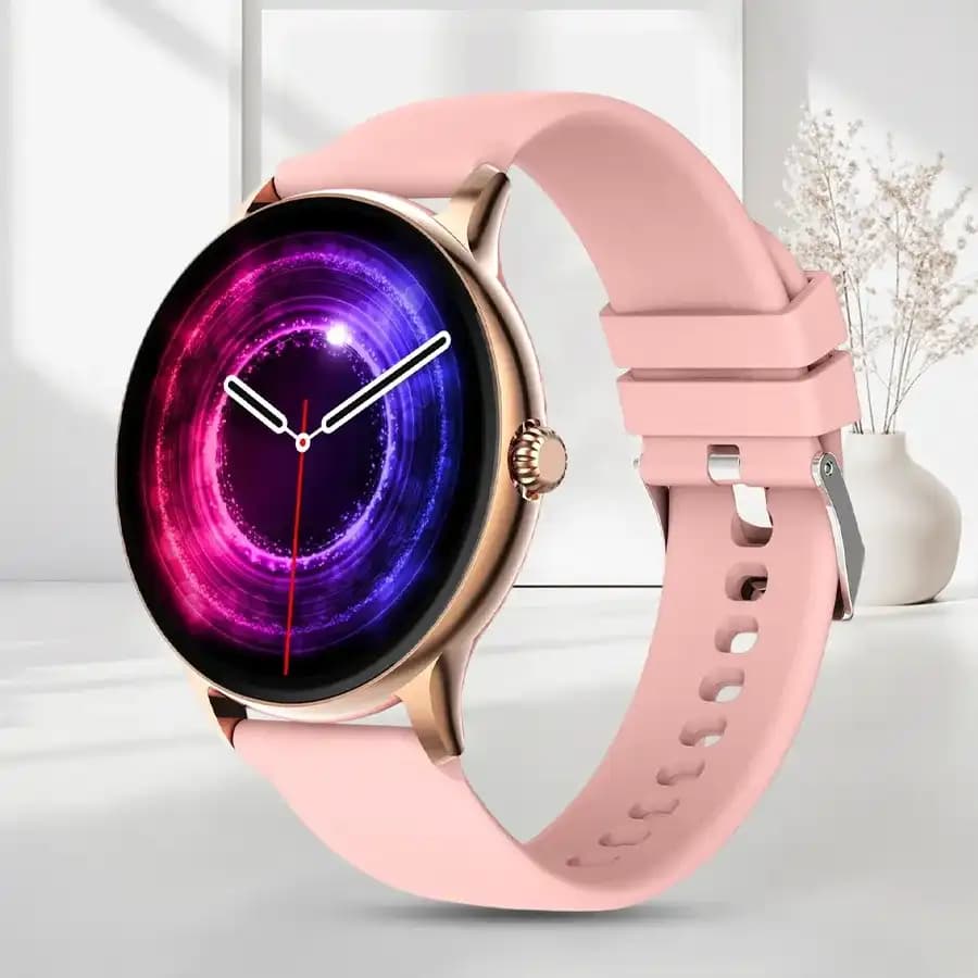 Elegant Phoenix Gold Pink Fitness Smartwatch