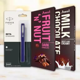 Exclusive Parker Pen with Amul Chocolates 1