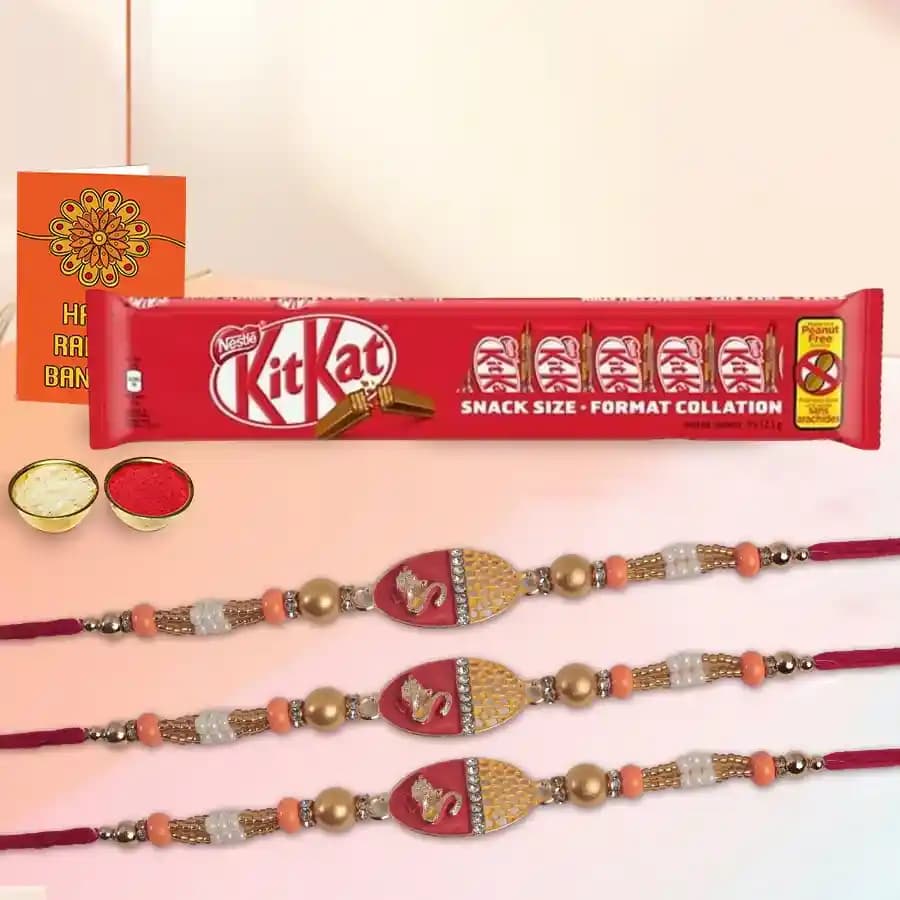Kitkat Chocolate Box with Rakhi