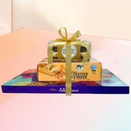 Mouth-Watering 3 Step Choco N Dry Fruit Cake Tower 1