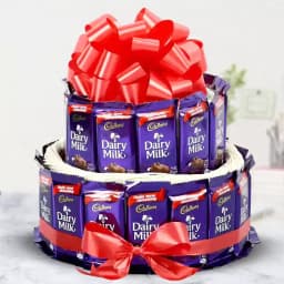 Marvellous 2 Tier Arrangement of Cadbury Dairy Milk Chocolates 1