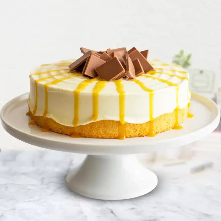 Exceptional Summer Delight Eggless Mango Cake