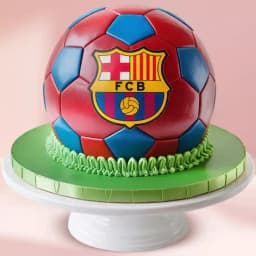 Lip-Smacking Chocolate Cake with FCB Football Design 1