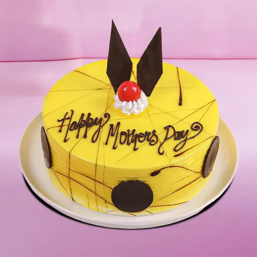 Dazzling Happy Mothers Day Pineapple Cake