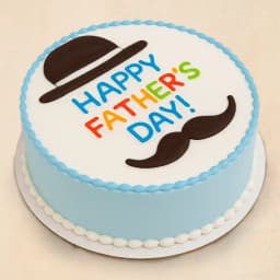 Happy Fathers Day White Forest Cake 1