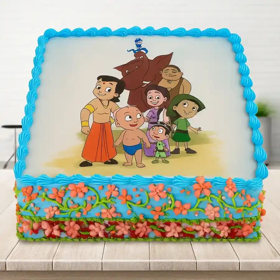Amazing Chota Bheem Chocolate Cake