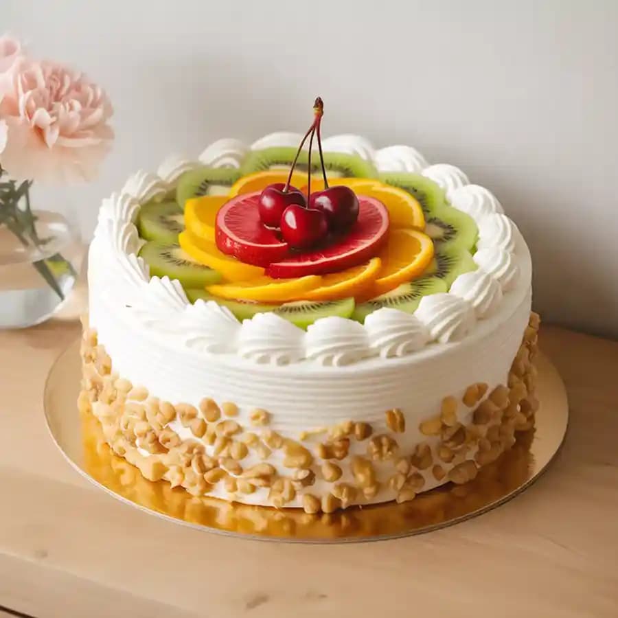 Delicious Fresh Fruit Cake