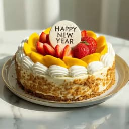 Delicious Eggless Fresh Fruit Cake 1