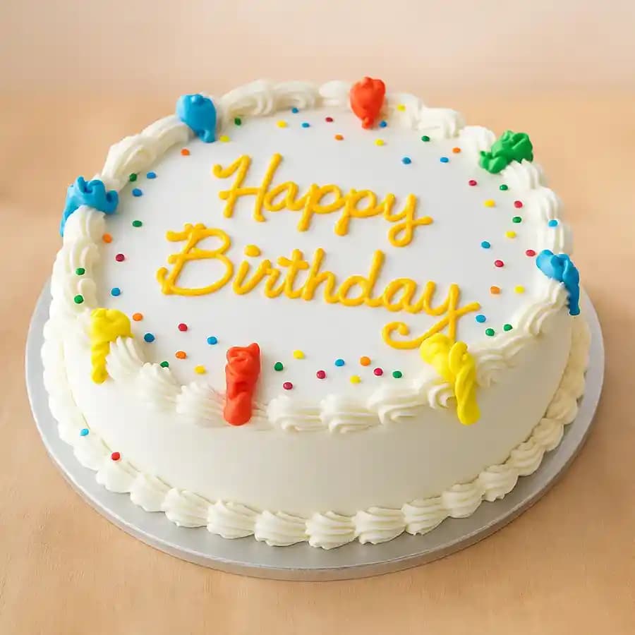 Delicious Vanilla Cake for Birthday