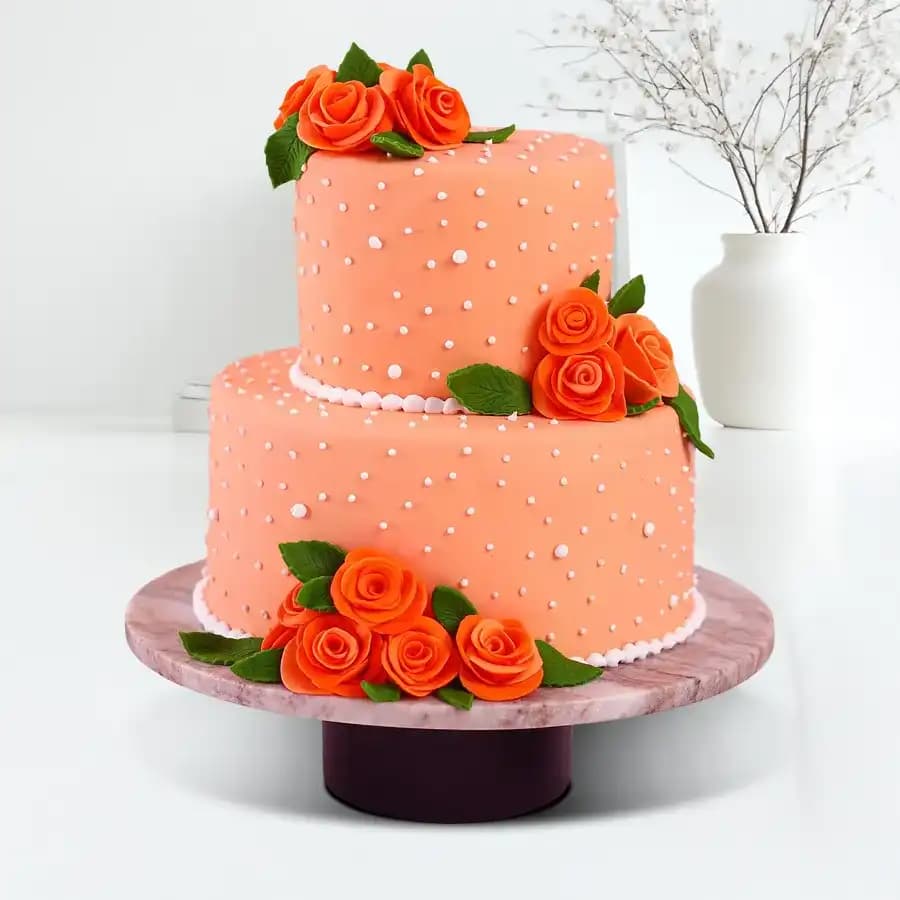 Special 2 Tier Wedding Cake