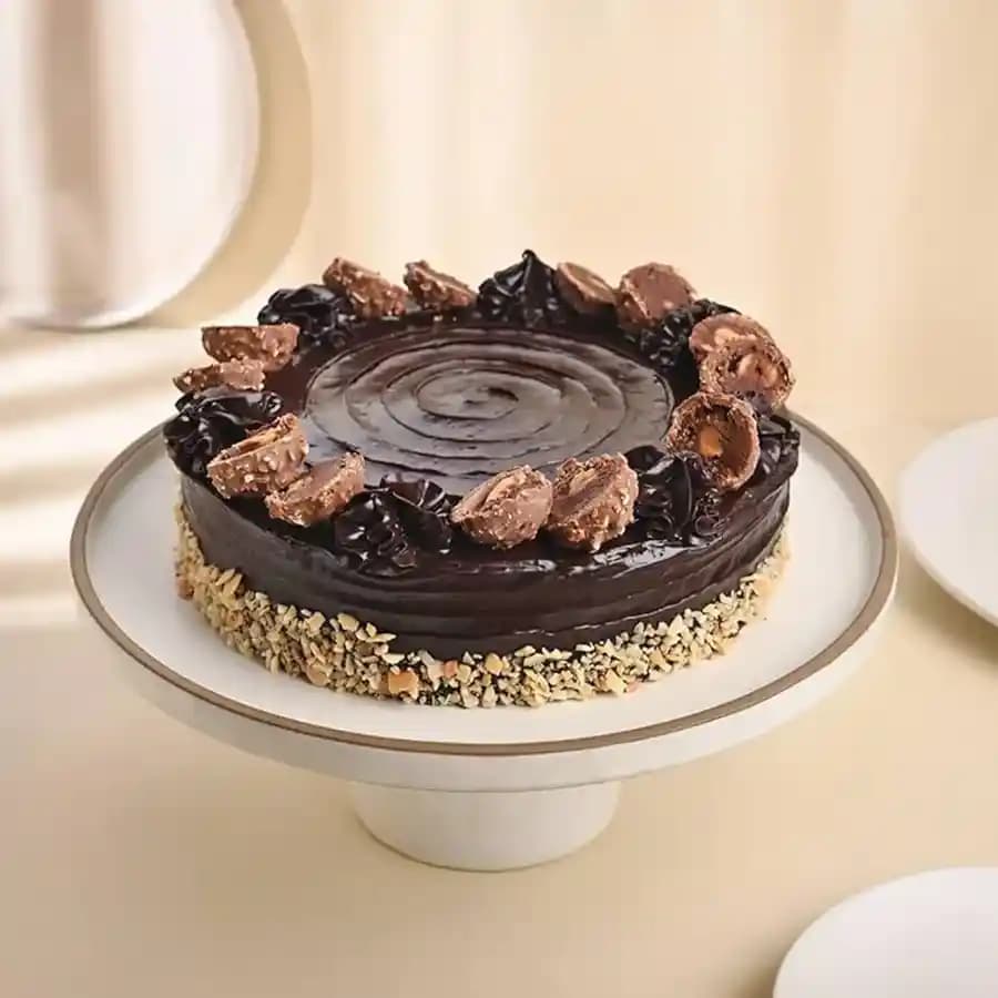 Delicious Ferrero Rocher Chocolate Cake