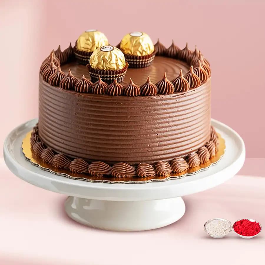 Delicious Ferrero Rocher Chocolate Cake