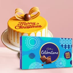 Delicious Butterscotch Cake N Cadbury Celebrations Pack 1