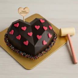 Chocolate Gem Smash Cake Surprise 1
