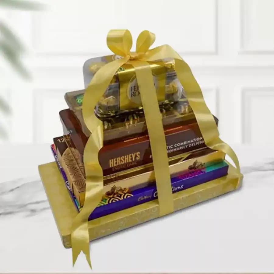 Choco Unbound Chocolate Tower Arrangement