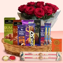 Chocolate & Blossom Celebration Basket 1