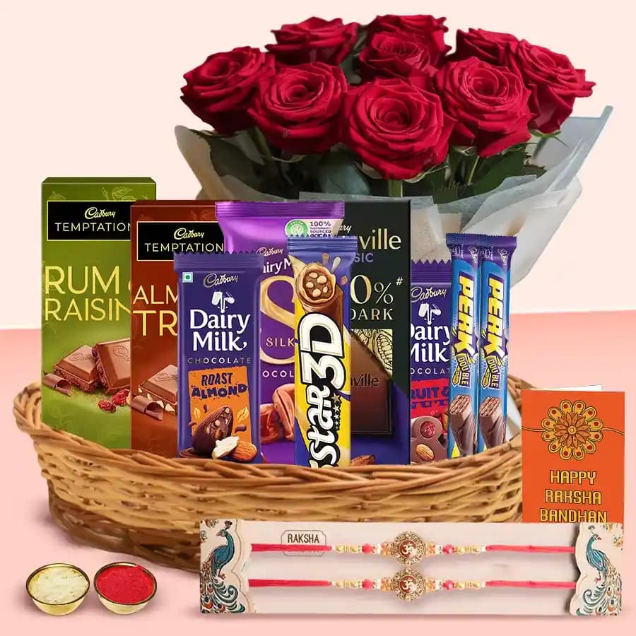 Chocolate & Blossom Celebration Basket
