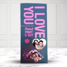 Classic I Love You Personalized Photo Fruit n Nut Bar 1