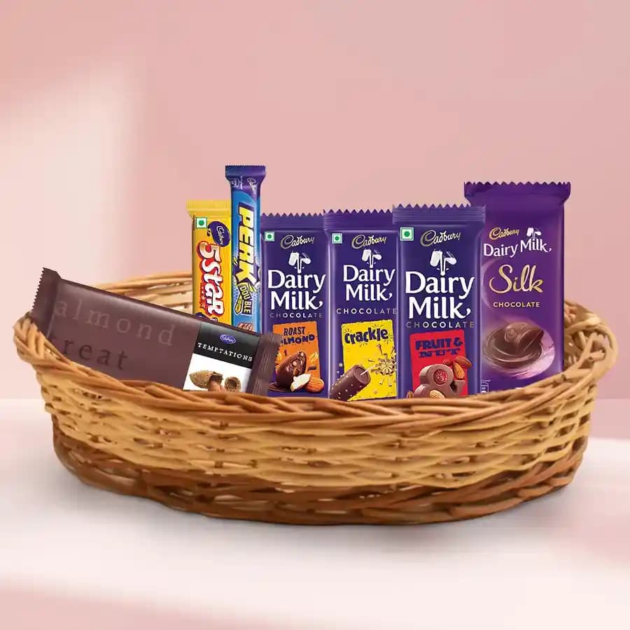 Pamper Your Mom with Cadbury Chocolates Basket