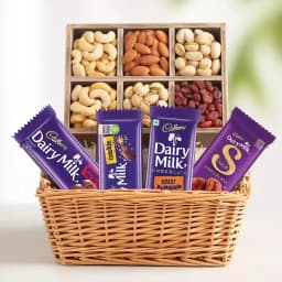 Crunchy Dry Fruits with Assorted Cadbury Chocolates 1