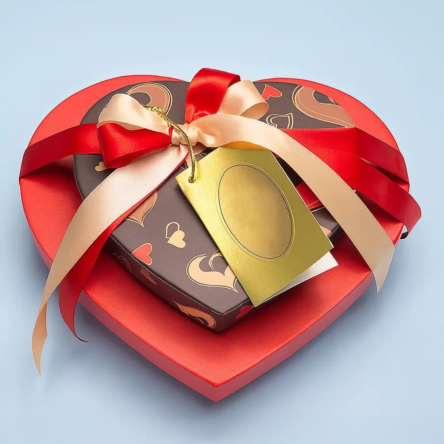 Amazing Heart on Heart Chocolate Box