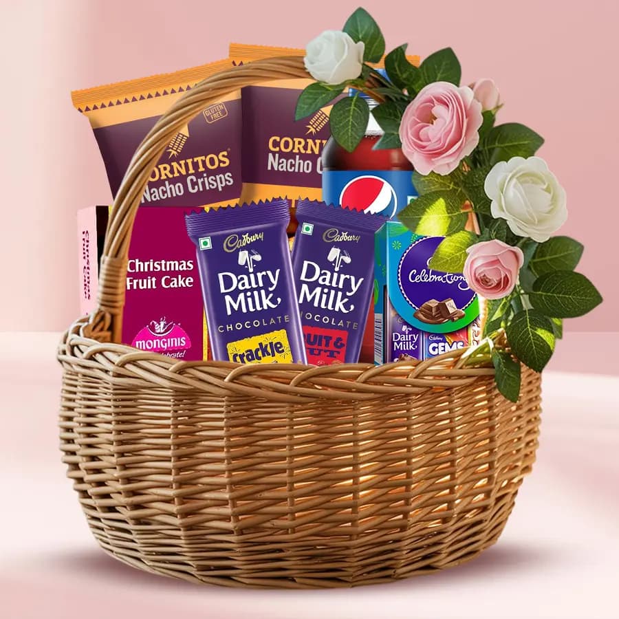 Amazing Moods of Happiness Gift Basket with Cadbury Assortment