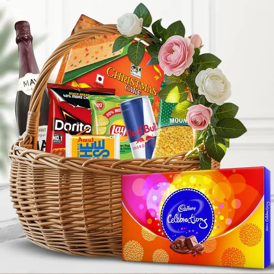 Toothsome Tidbits Gift Hamper with Fruit Wine