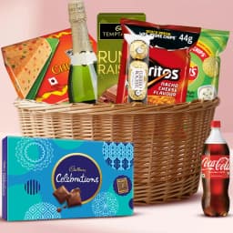 Excellent Choco Delight Gift Basket with X mas Cake 1