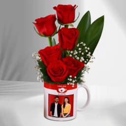 Rose Day Special Personalized Photo Coffee Mug 1