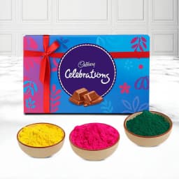 Enjoying Herbal Gulal with Cadbury Chocolates 1